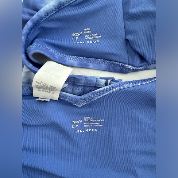 Aerie Ruffle Blue Bikini - Picture 3 of 5